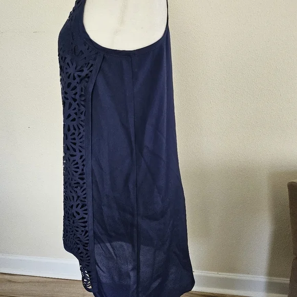 SUSANA MONACO Women's Laser Cut Zena Mini in Deep Sea  Summer Dress Size 2. - Picture 6 of 10